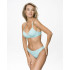 Купальник раздельный (формованная чашка пушап на каркасах + бразильяна) FIANETA_3003_Голубой