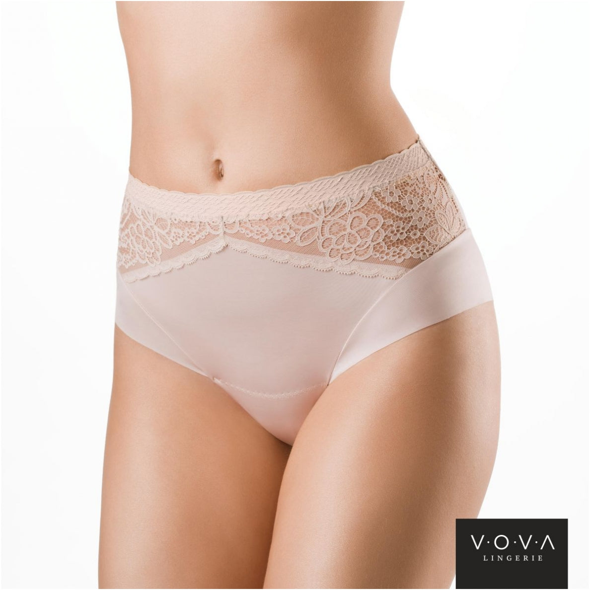 PATRICE V42742 Трусы слипы с высокой линией талии VOVA_V42742_Серебр.пион