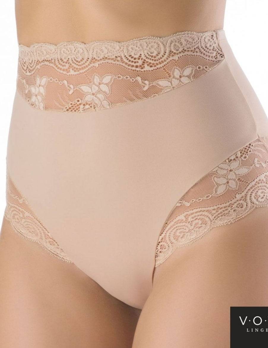 SNEZHANA V54042 Трусы слипы с высокой линией талии VOVA_V54042_Кофе латте