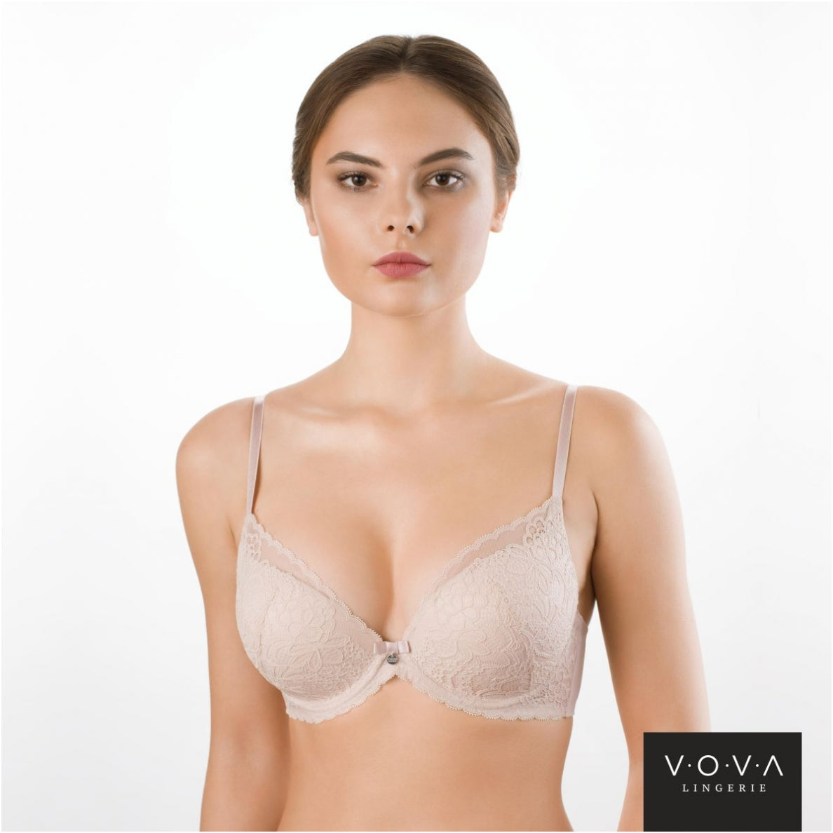 PATRICE V42733 Бюстгальтер поролоновая чашка пушап на каркасах VOVA_V42733_Серебр.пион